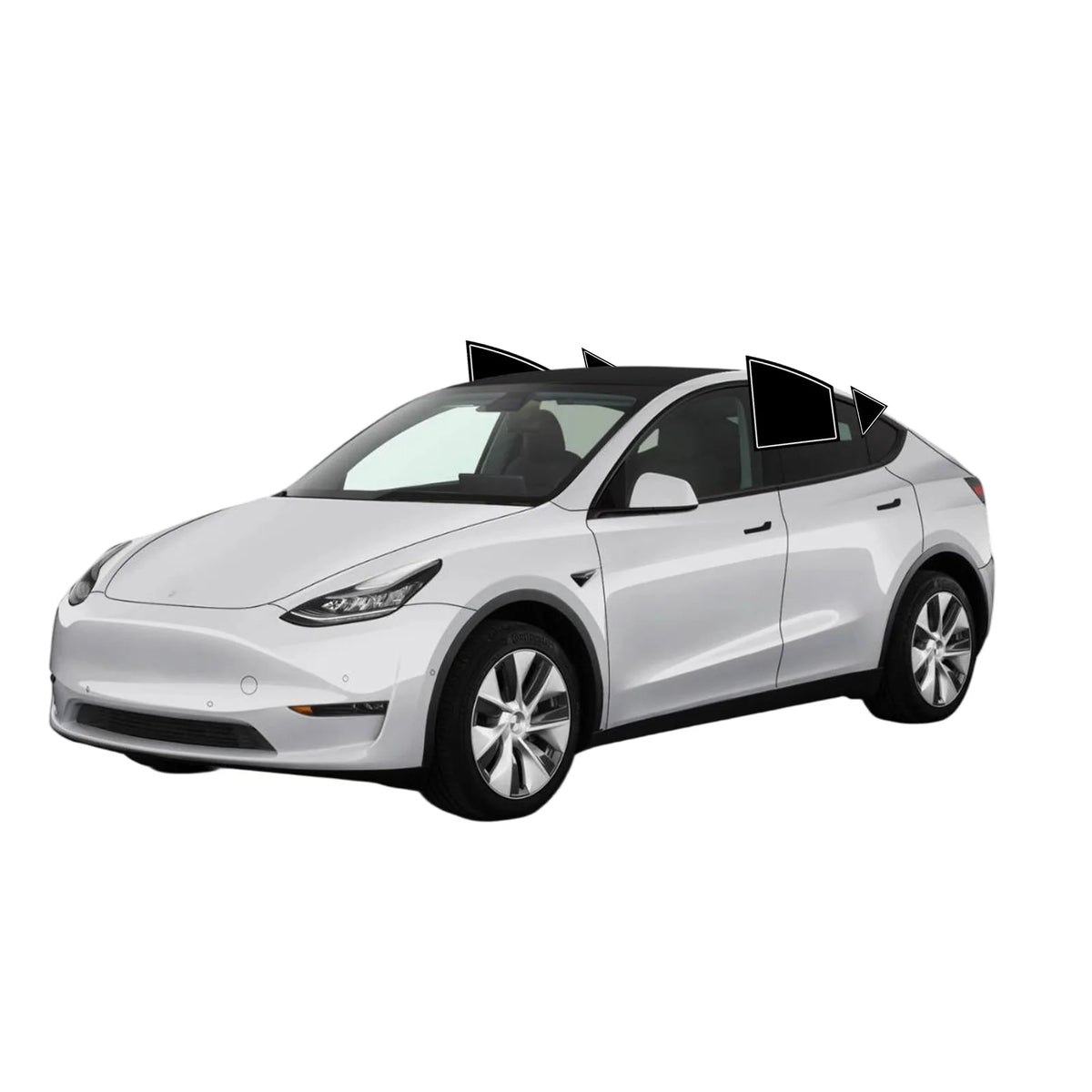Car Pre-Cut Window Tint for Tesla Model 3/Y/S/X Cybertruck Automotive Window Tint Sun Protection Film Complete Customized Kit