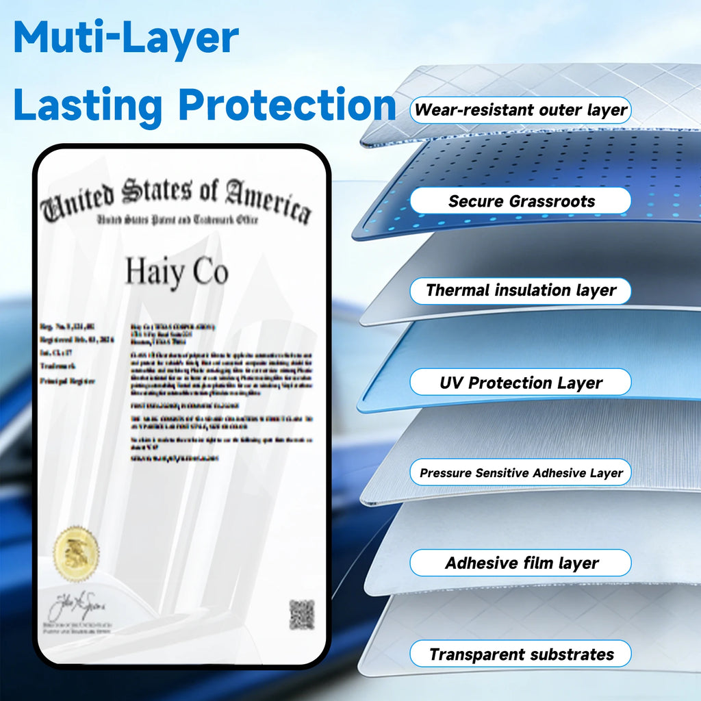 Car Pre-Cut Window Tint for Tesla Model 3/Y/S/X Cybertruck Automotive Window Tint Sun Protection Film Complete Customized Kit