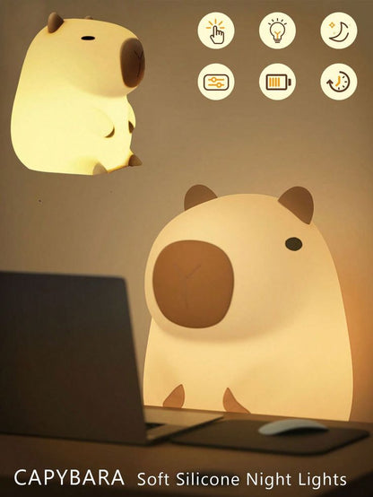 Squishy Capybara Lamp (Night Light)