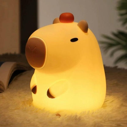 Squishy Capybara Lamp with Orange(Night Light)