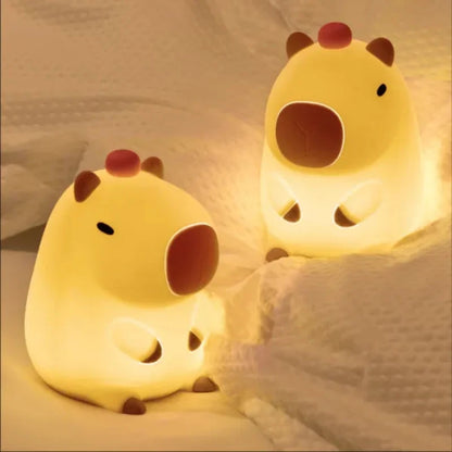 Squishy Capybara Lamp with Orange(Night Light)