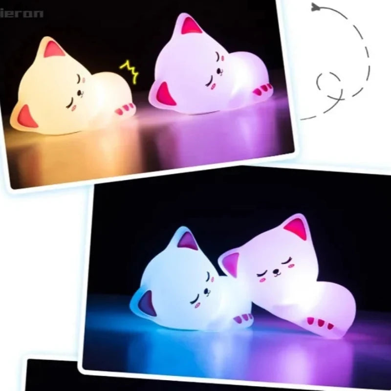 Squishy Cat night Light 7 Colors