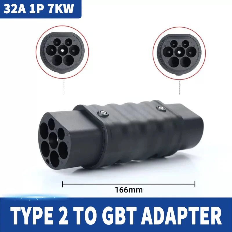 For All Standard EV Charger and EV Charging Adapter Type 1 to Type 2 Adapter Tesla to GBT Converter GBT to J1772 Charger Adapter