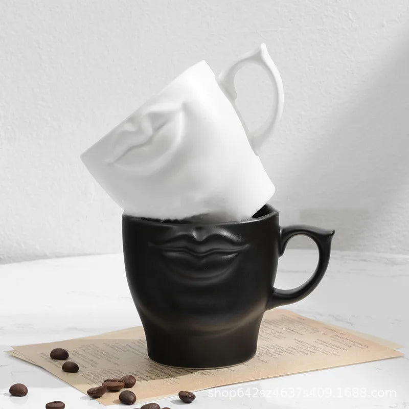 250ml Lips Cup Creative Body Coffee Mugs