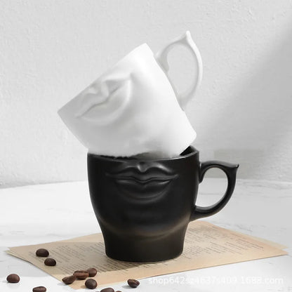 250ml Lips Cup Creative Body Coffee Mugs