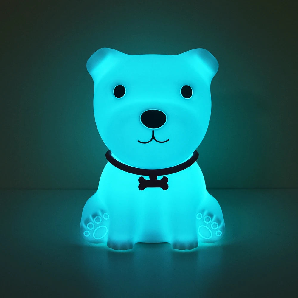 Squishy Colorful Dog Night Lamp