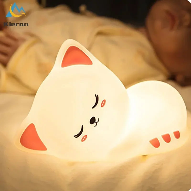 Squishy Cat night Light 7 Colors