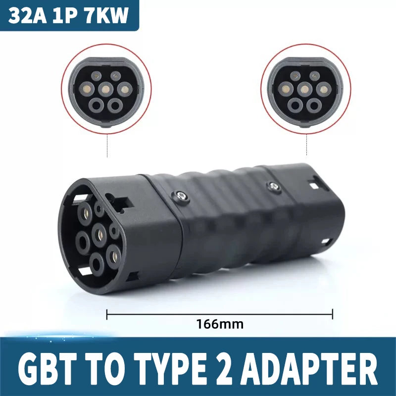 For All Standard EV Charger and EV Charging Adapter Type 1 to Type 2 Adapter Tesla to GBT Converter GBT to J1772 Charger Adapter