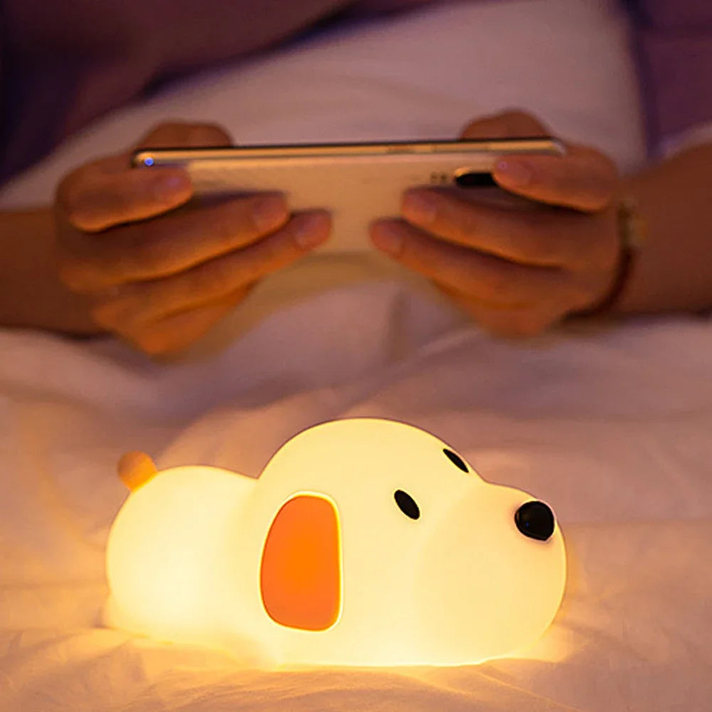 Touch Cute Puppy Dog Night Light