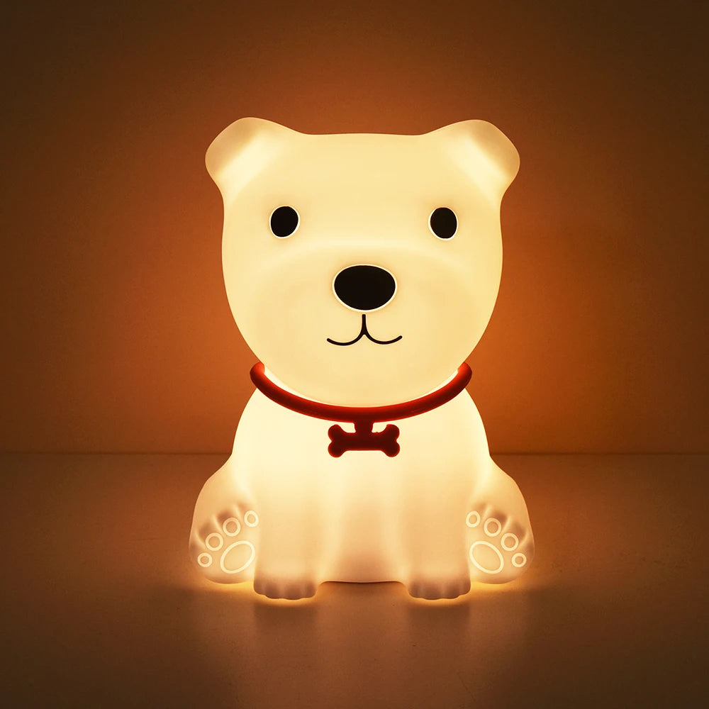 Squishy Colorful Dog Night Lamp