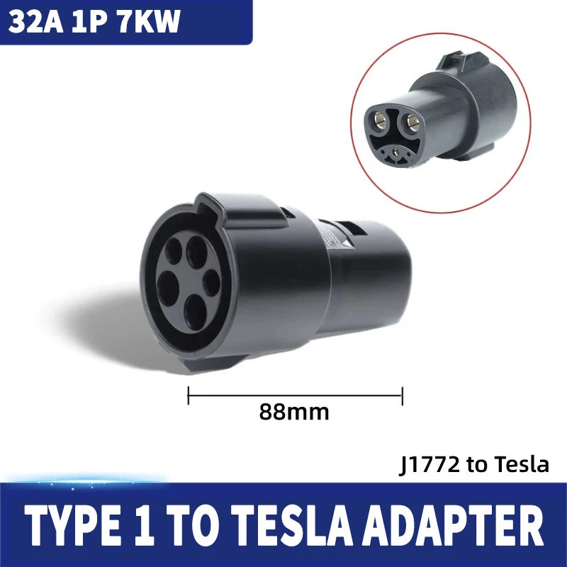 For All Standard EV Charger and EV Charging Adapter Type 1 to Type 2 Adapter Tesla to GBT Converter GBT to J1772 Charger Adapter