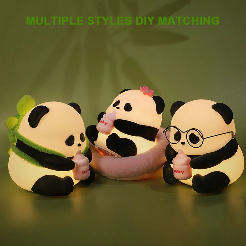 Squishy Panda Night Light  7 Colors