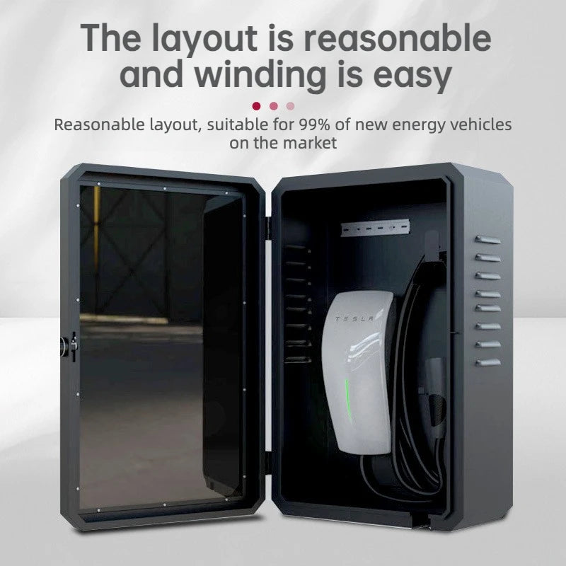 Outdoor EV Charger Enclosure – IP55 Lockable Steel Wallbox Cabinet