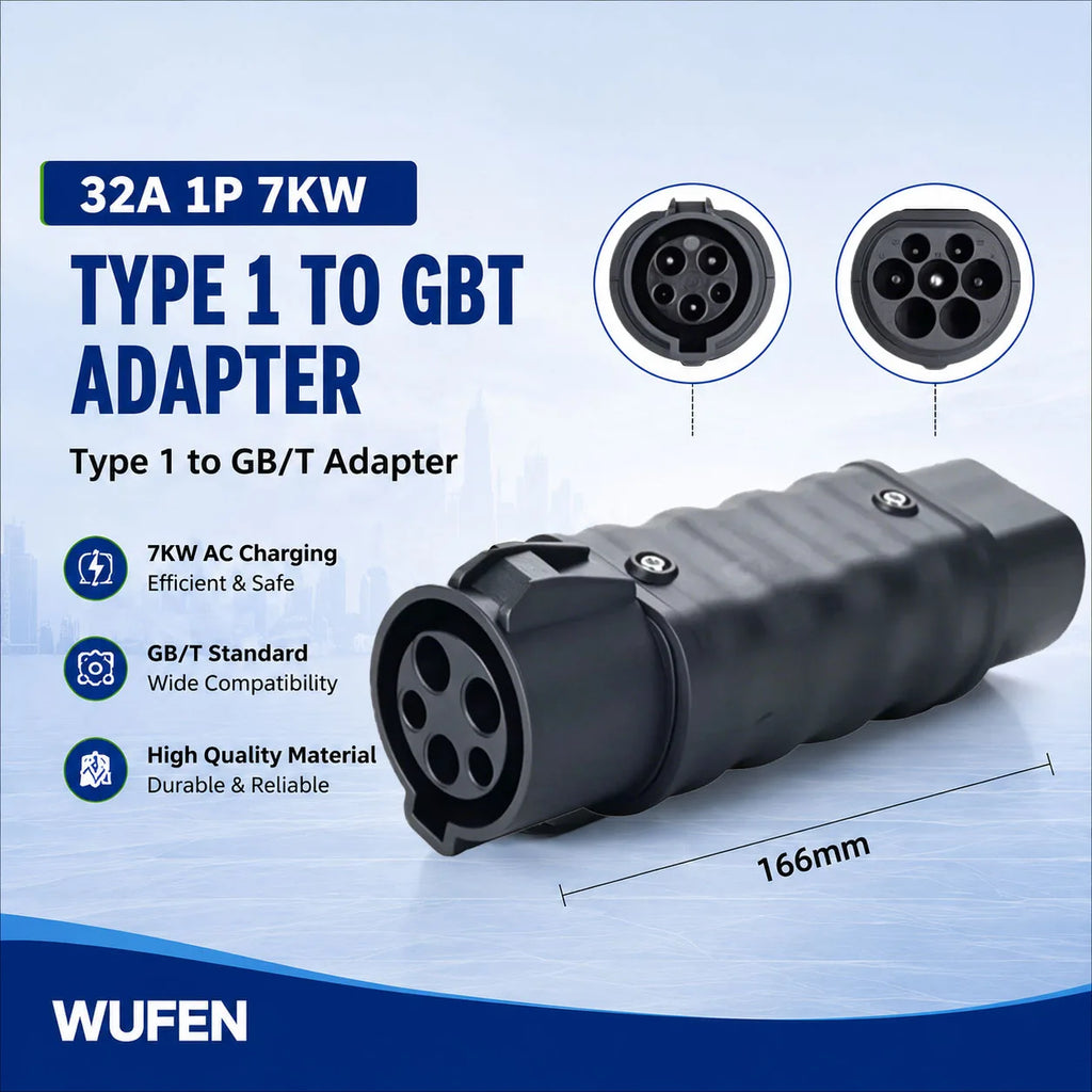 For All Standard EV Charger and EV Charging Adapter Type 1 to Type 2 Adapter Tesla to GBT Converter GBT to J1772 Charger Adapter