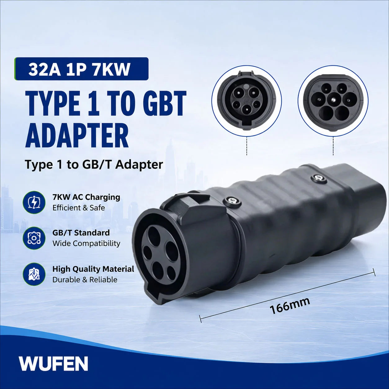 For All Standard EV Charger and EV Charging Adapter Type 1 to Type 2 Adapter Tesla to GBT Converter GBT to J1772 Charger Adapter