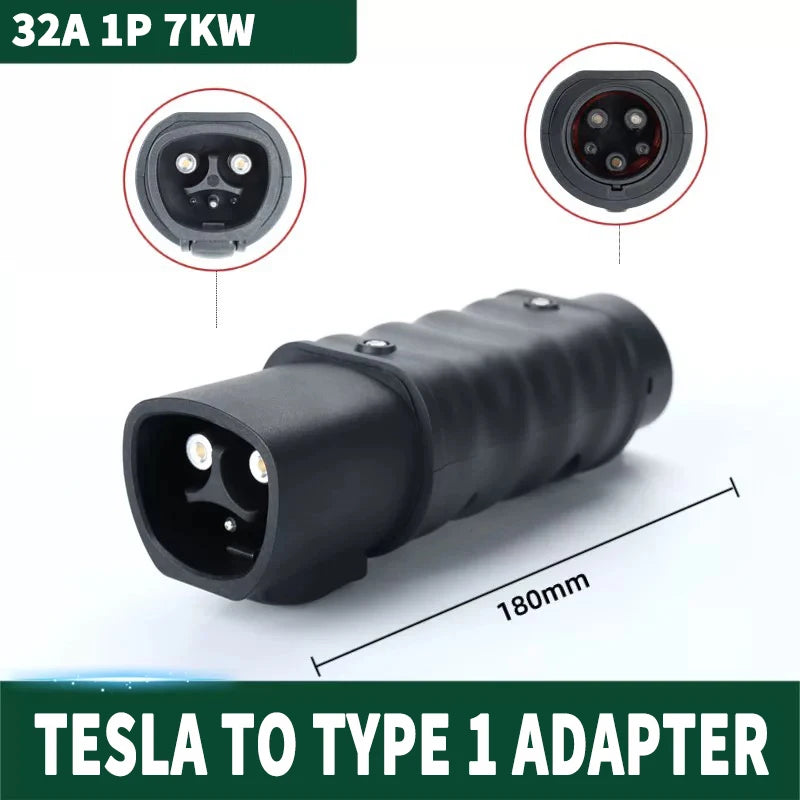 For All Standard EV Charger and EV Charging Adapter Type 1 to Type 2 Adapter Tesla to GBT Converter GBT to J1772 Charger Adapter