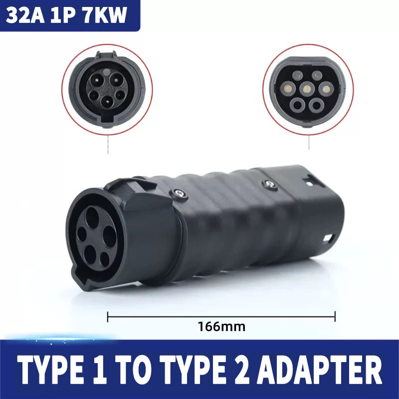 For All Standard EV Charger and EV Charging Adapter Type 1 to Type 2 Adapter Tesla to GBT Converter GBT to J1772 Charger Adapter