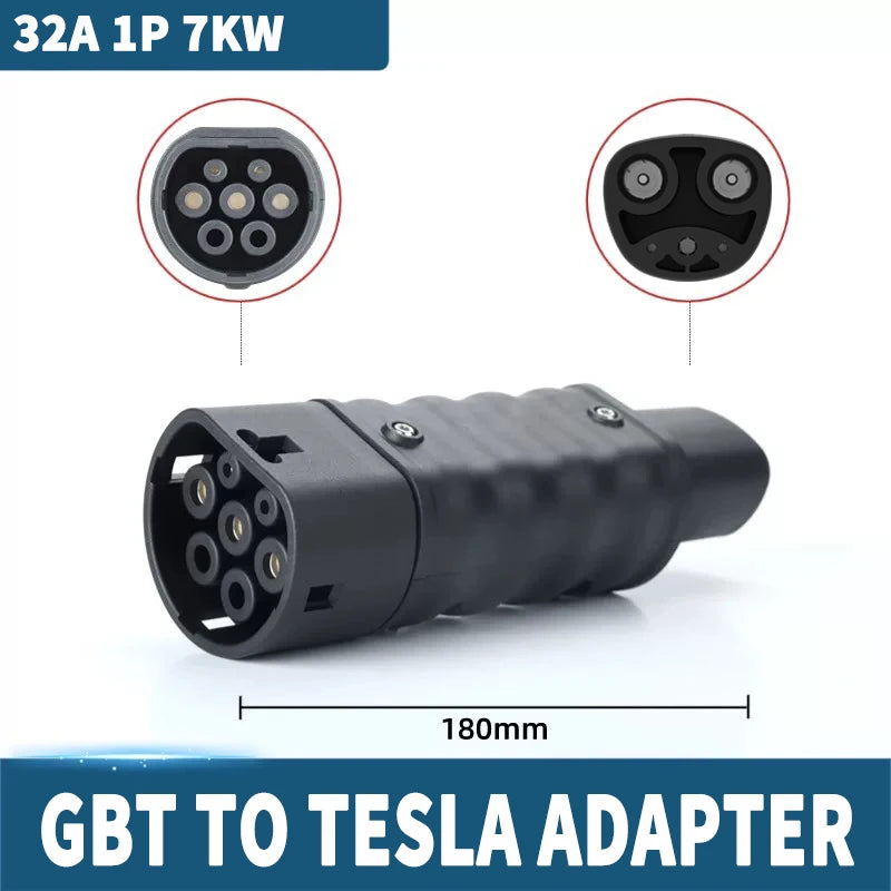 For All Standard EV Charger and EV Charging Adapter Type 1 to Type 2 Adapter Tesla to GBT Converter GBT to J1772 Charger Adapter