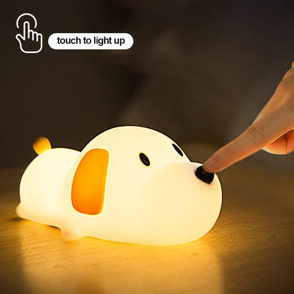 Touch Cute Puppy Dog Night Light