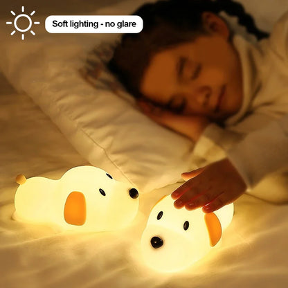 Touch Cute Puppy Dog Night Light