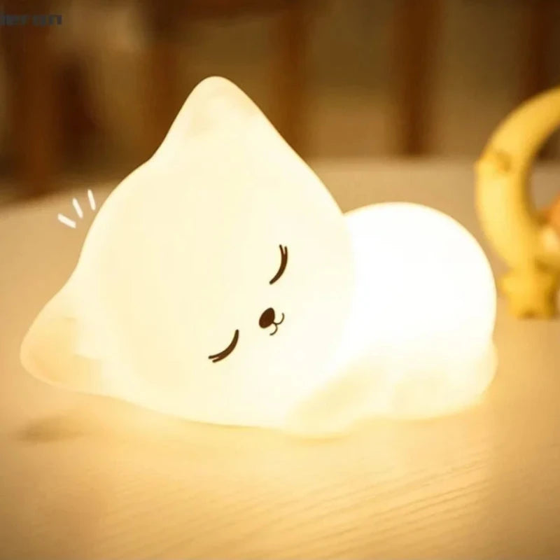 Squishy Cat night Light 7 Colors