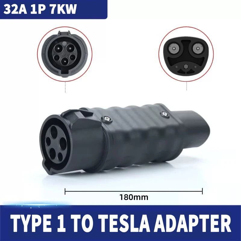For All Standard EV Charger and EV Charging Adapter Type 1 to Type 2 Adapter Tesla to GBT Converter GBT to J1772 Charger Adapter