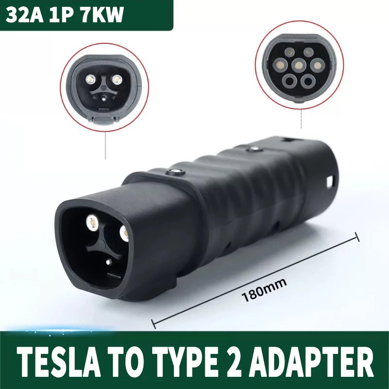 For All Standard EV Charger and EV Charging Adapter Type 1 to Type 2 Adapter Tesla to GBT Converter GBT to J1772 Charger Adapter