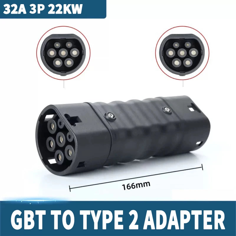 For All Standard EV Charger and EV Charging Adapter Type 1 to Type 2 Adapter Tesla to GBT Converter GBT to J1772 Charger Adapter