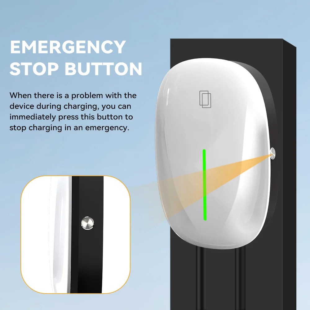 JDMEX Type2 EV Charging Station 7KW 32A 1Phase Fast Charging TYPE1 GBT Car Charger EVSE Wallbox Charger 5Mfor Electric Vehicle