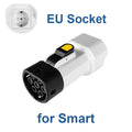 EVqiaoyi Type2 V2L Discharger Adapter 16A 3.5KW Type2 Car Discharge Plug with EU Socket for Camping, BYD Jaecoo MG Renault