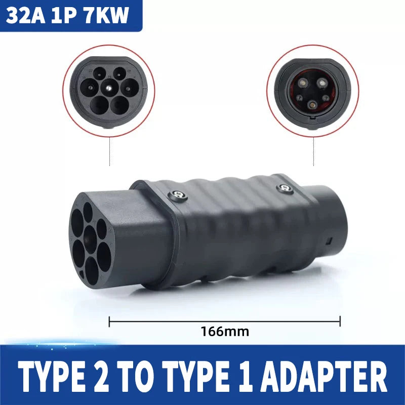 For All Standard EV Charger and EV Charging Adapter Type 1 to Type 2 Adapter Tesla to GBT Converter GBT to J1772 Charger Adapter