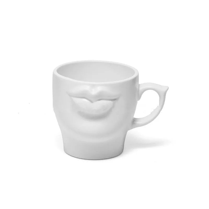 250ml Lips Cup Creative Body Coffee Mugs