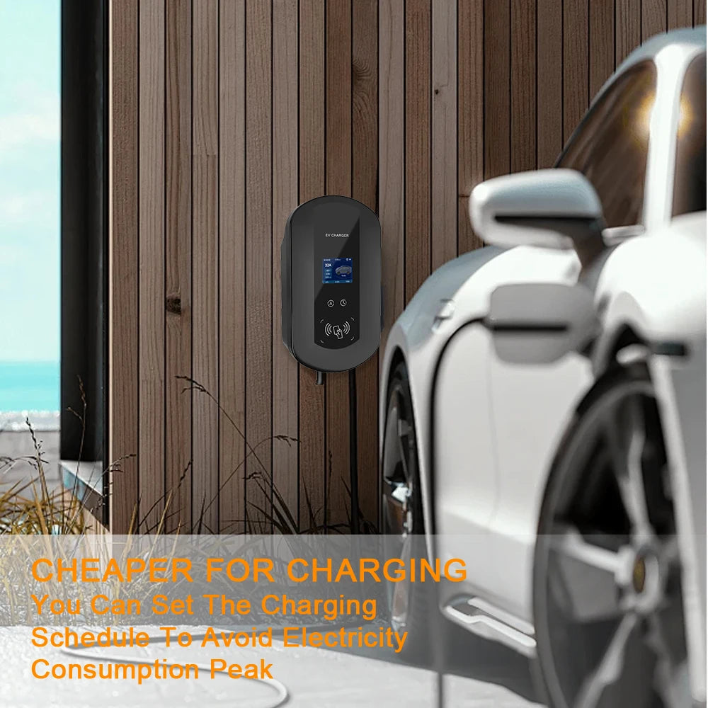 JDMEX Type2 EV Charger Station 32A 7KW Electric Vehicle Charging Station 16A 11KW 22KW IEC62196-2 EVSE Wallbox With APP Conttol