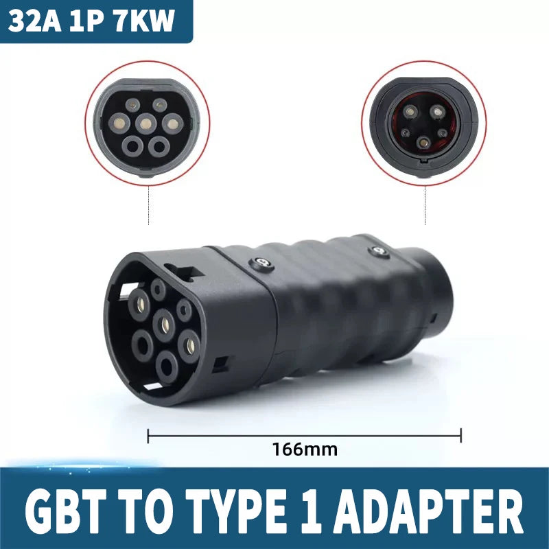 For All Standard EV Charger and EV Charging Adapter Type 1 to Type 2 Adapter Tesla to GBT Converter GBT to J1772 Charger Adapter