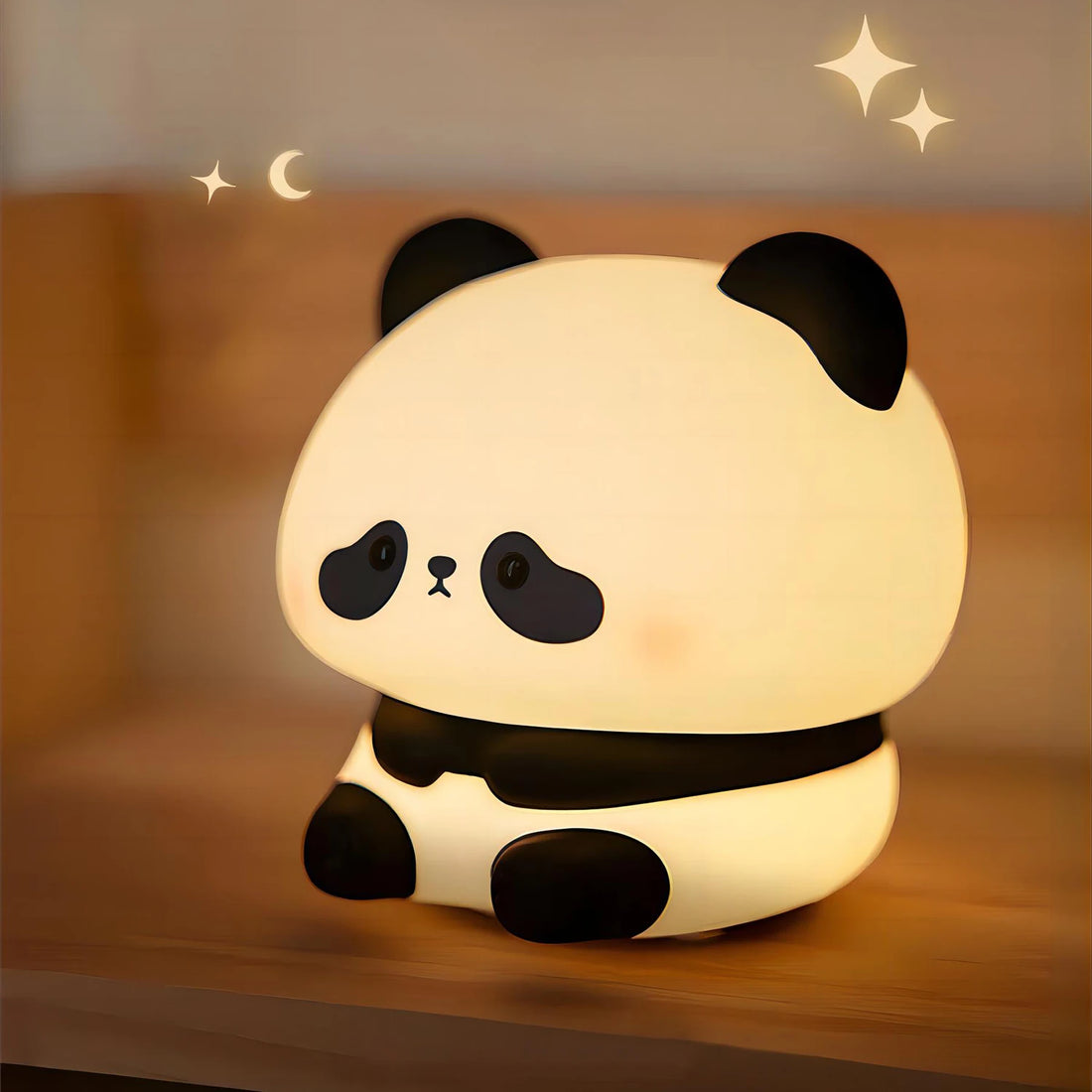 Luz Nocturna Panda Recargable Brillo Ajustable