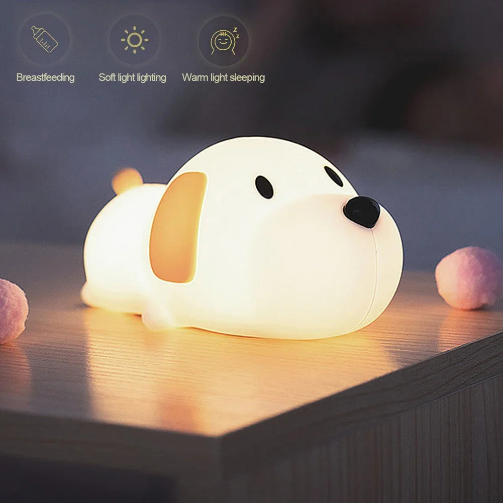 Touch Cute Puppy Dog Night Light