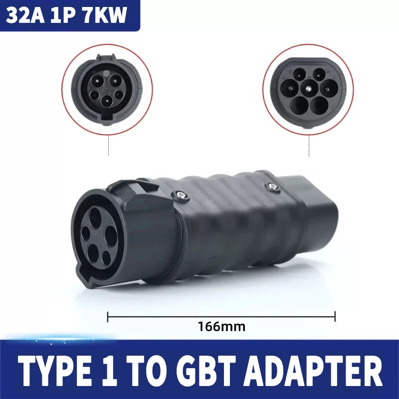 For All Standard EV Charger and EV Charging Adapter Type 1 to Type 2 Adapter Tesla to GBT Converter GBT to J1772 Charger Adapter
