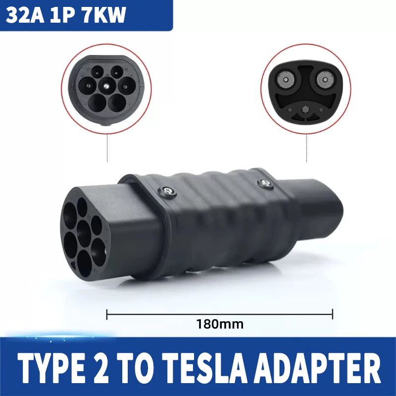 For All Standard EV Charger and EV Charging Adapter Type 1 to Type 2 Adapter Tesla to GBT Converter GBT to J1772 Charger Adapter