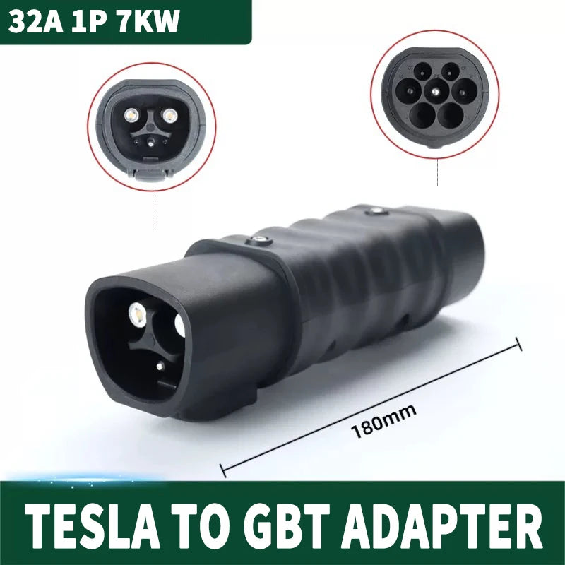 For All Standard EV Charger and EV Charging Adapter Type 1 to Type 2 Adapter Tesla to GBT Converter GBT to J1772 Charger Adapter